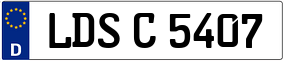 Trailer License Plate